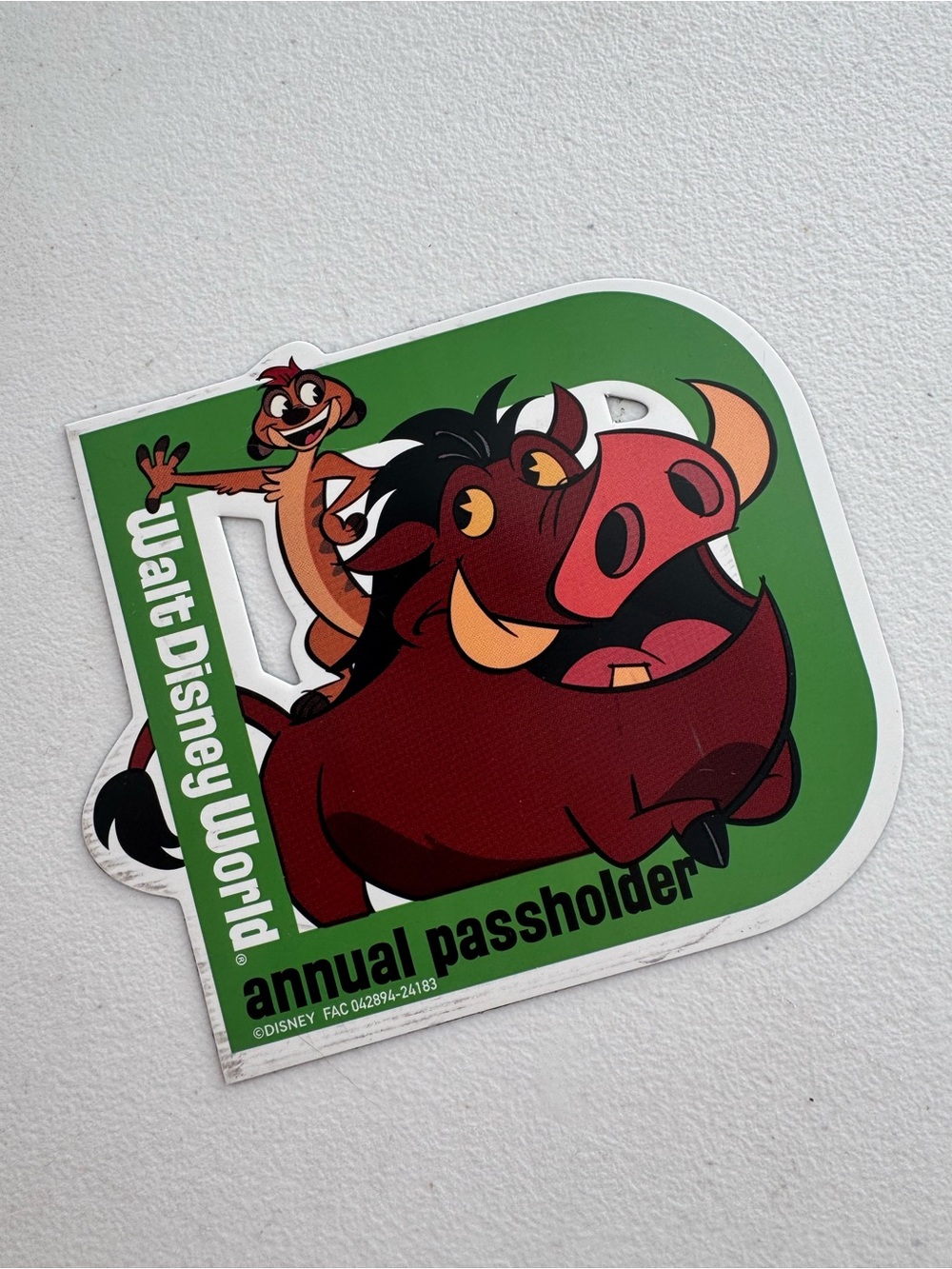 DISNEY | Annual Passholder Pumbaa & Timon Magnet Lion King WDW AP Collectible